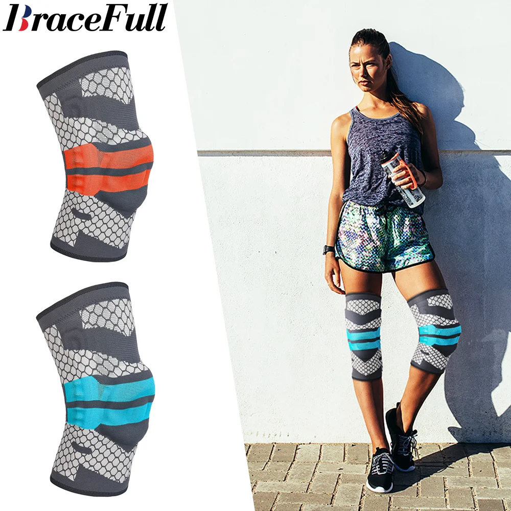 

Knee Brace Compress Sleeve Support Men Women Patella Gel Pads Side Stabilizer Running Meniscus Tear Joint Pain Relief Gym Sports