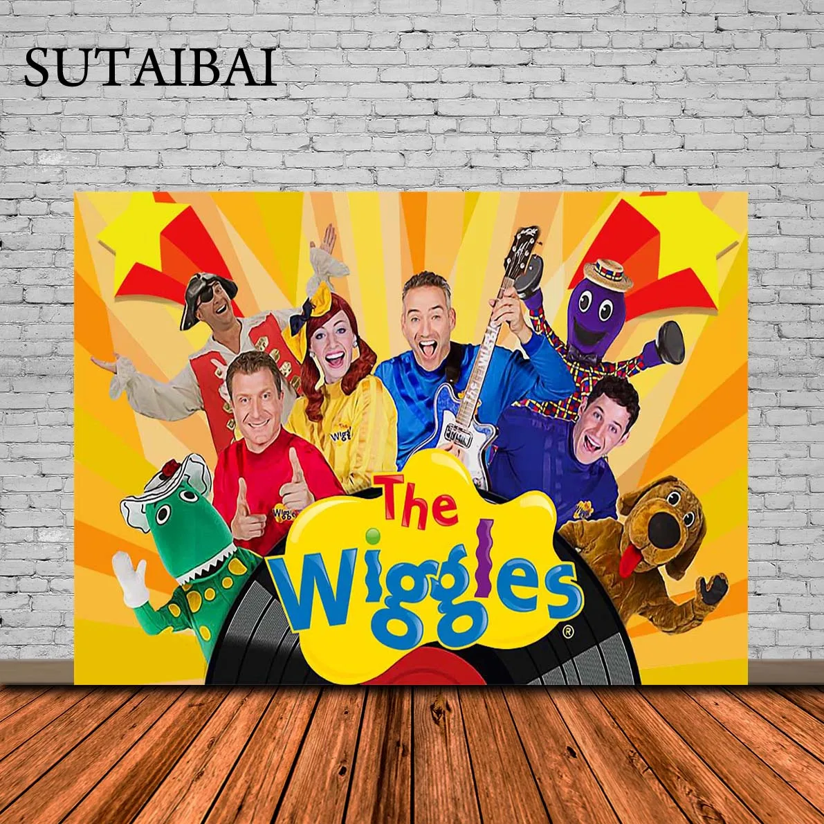 

The Wiggles Photo Backgrounds Child Birthday Photography Backdrops Colourful Balloons Flags Firework Photo Studio