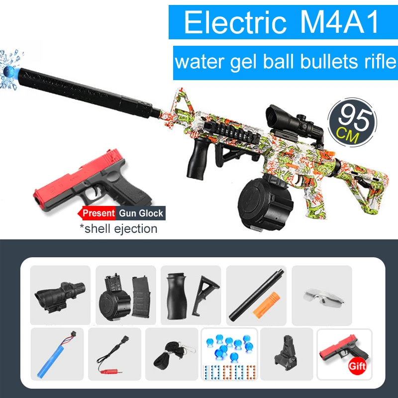 

Снайперская винтовка M416, игрушечный пистолет, ручной 249 граффити, водяной гелевый бластер, пистолет для игр на открытом воздухе, оружие для страйкбола, пистолет для мальчиков, подарок для взрослых