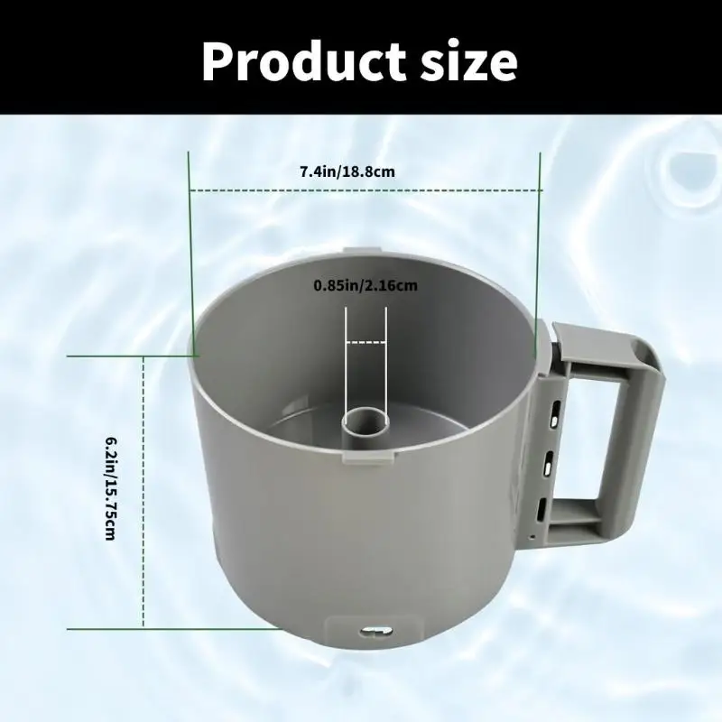 Практичная чаша емкостью 3 литра для кухонных комбайнов R2B R2N Профессиональная R9CD