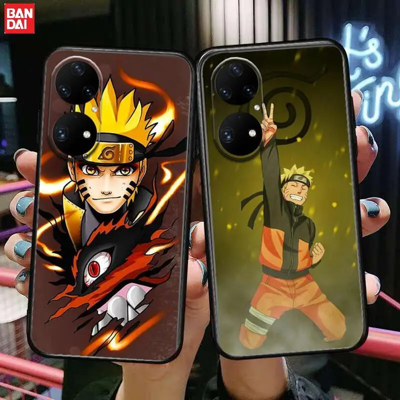 

Hot selling Naruto Phone Case For Huawei p50 P40 p30 P20 10 9 8 Lite E Pro Plus Black Etui Coque Painting Hoesjes comic fas