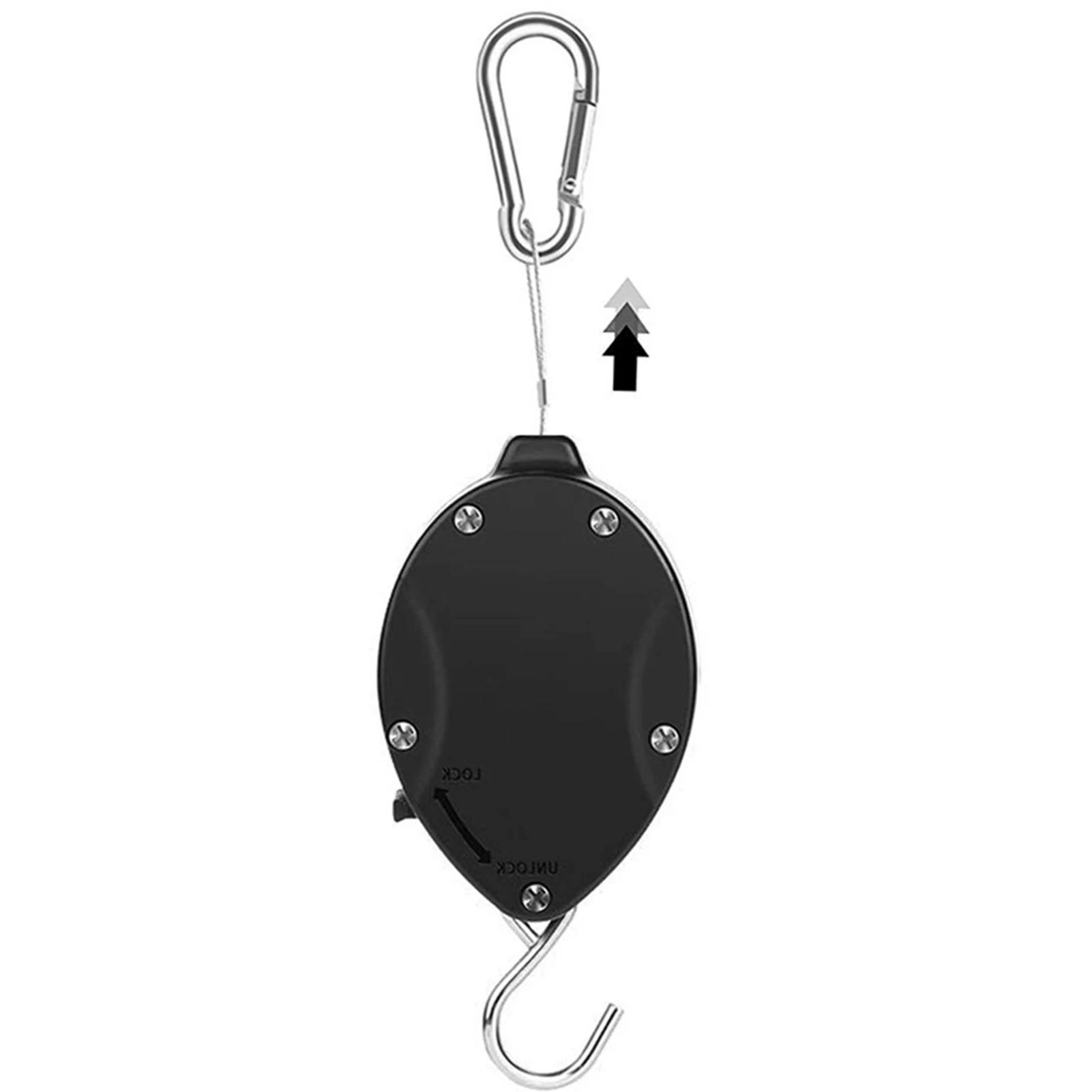 

1pcs Retractable Hanging Basket Pull Down Hanger Pulley Garden Baskets Plant Pots Hanging Basin Retractable Hook