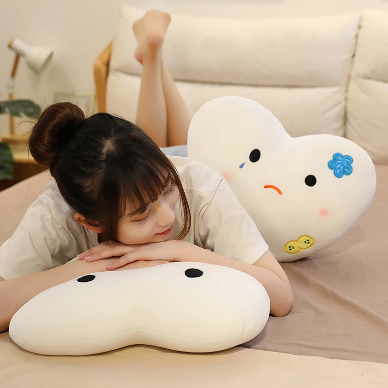 New Cute Love Your Teeth Plush Toys Duck Tooth Decay Clock Pillow Stuffed Soft Cushion for Boys Girls Habit Gifts images - 6