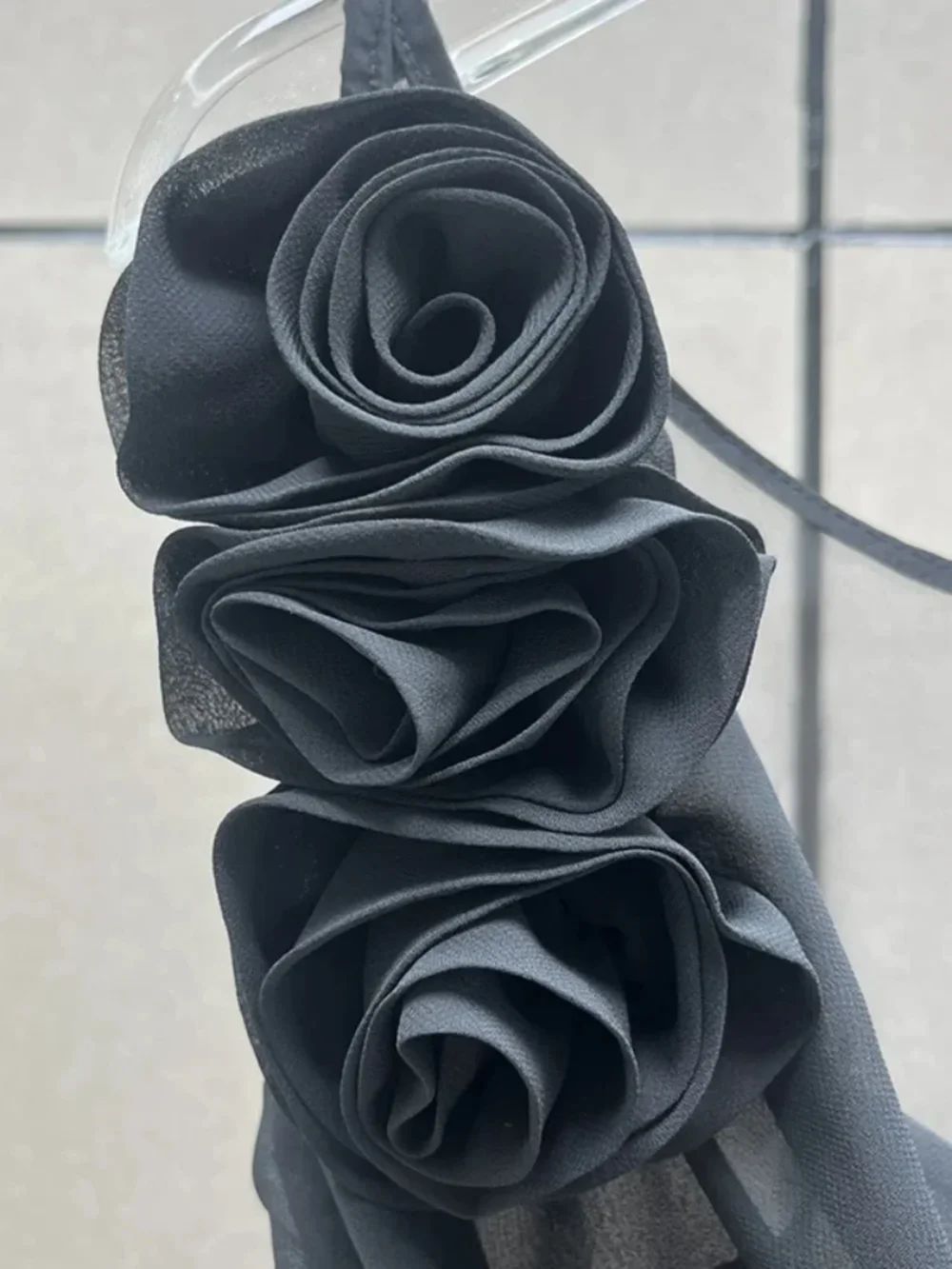 DEIVE TEGER 2024 новое летнее прозрачное длинное платье без рукавов с 3D цветами женское