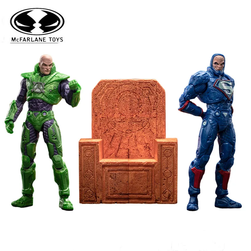 

In Stock Original Mcfarlane DC Darkseid Lex Luthor Power Suit 7inch Anime Figur Action Figures Collection Model Toys