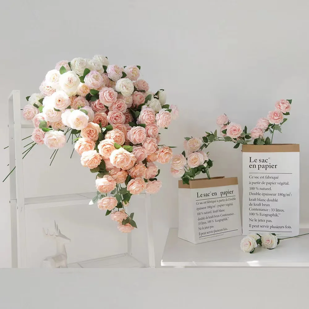 Искусственные Шелковые европейские розы цветок пиона искусственные цветы для