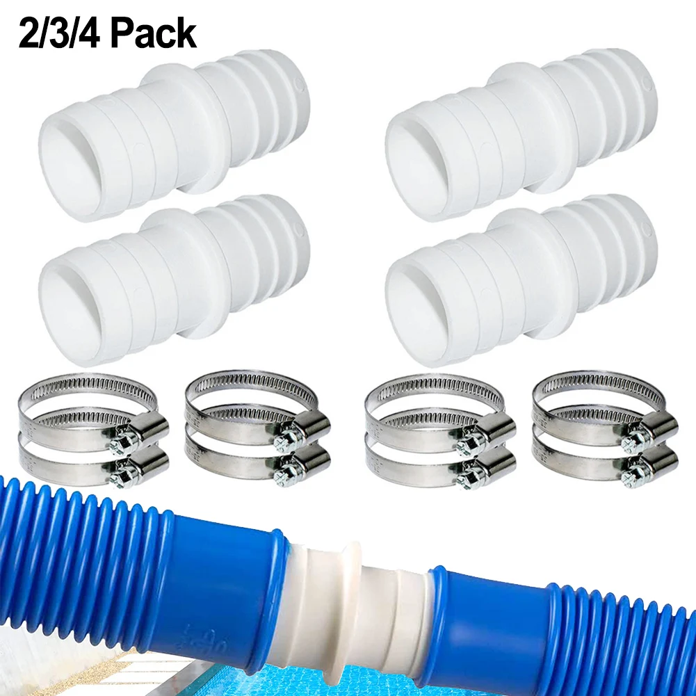 2/3/4pc Hose Connector Set With 38mm Hose Nozzles Pools Hose Adapter Nozzle Adapter Hose Fitting Pool Power Tools Accessries