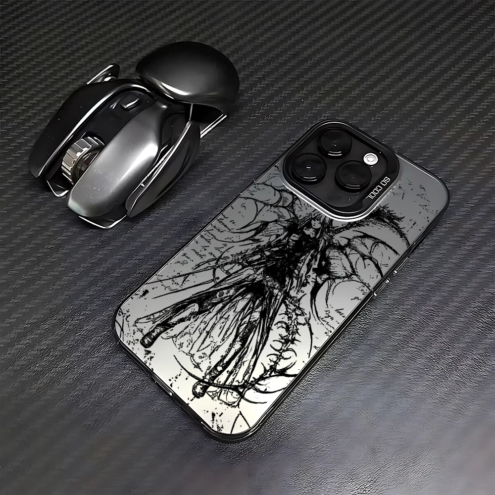 Роскошный черный чехол с ангелом демоном смерти для Samsung Galaxy S24 S23 S22 S21 S20 Note20 Ultra Plus