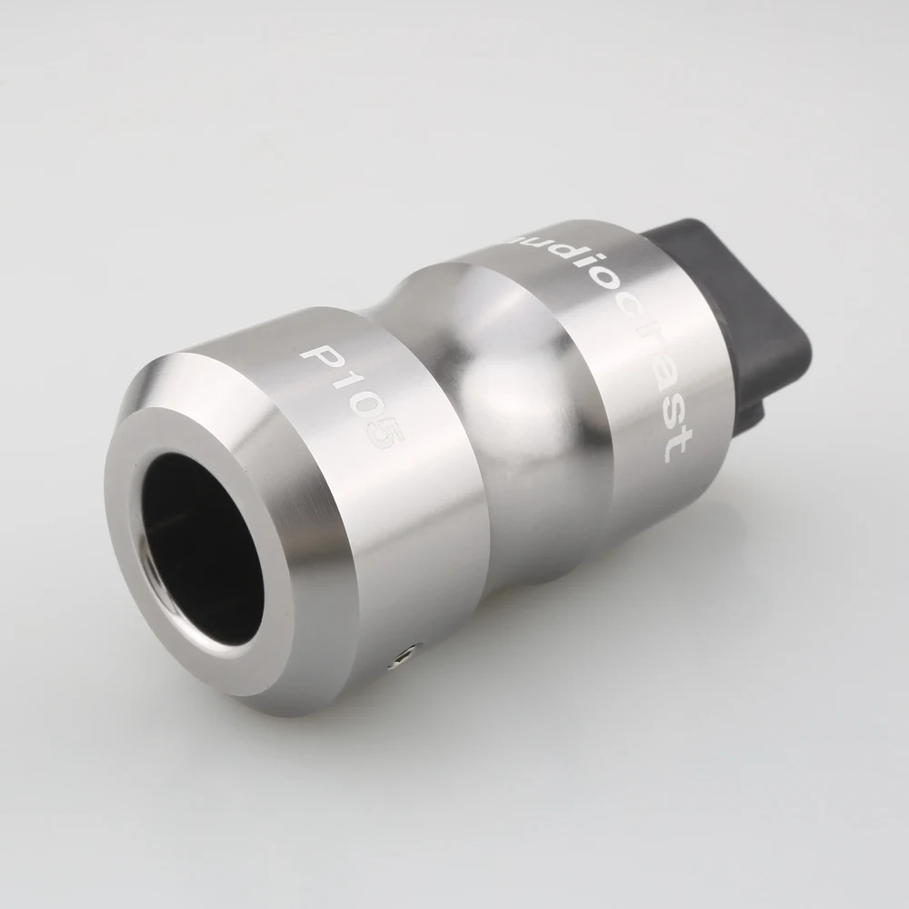 For Audiocrast Viborg Aluminum Alloy Housing Gold Plated 20A C19 IEC Female Plug AC Power Socket Plug Audio HIFI Supply Outlet