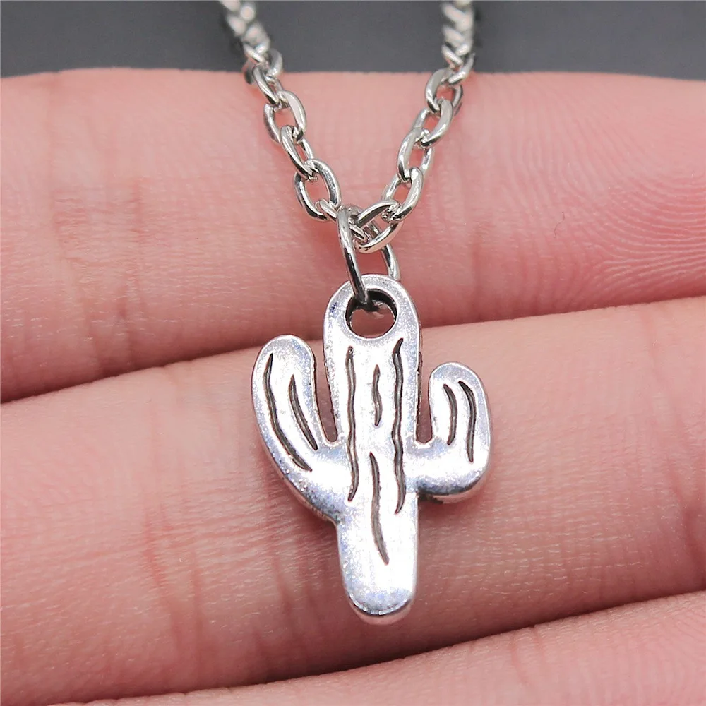 

Женское ожерелье с кулоном в виде кактуса, 19x12 мм