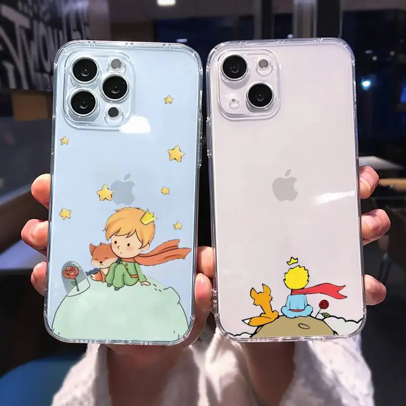 

Little Prince Phone Case For iphone 13 12 11 8 7 plus mini x xs xr pro max Transparent soft