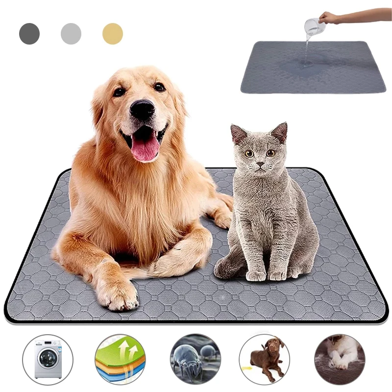 

Waterproof Environment Washable Pee Pad Strong Absorbent Pet Dog Diaper Mat Reusable Puppy Diapers Urine Pads Dogs Training Mat