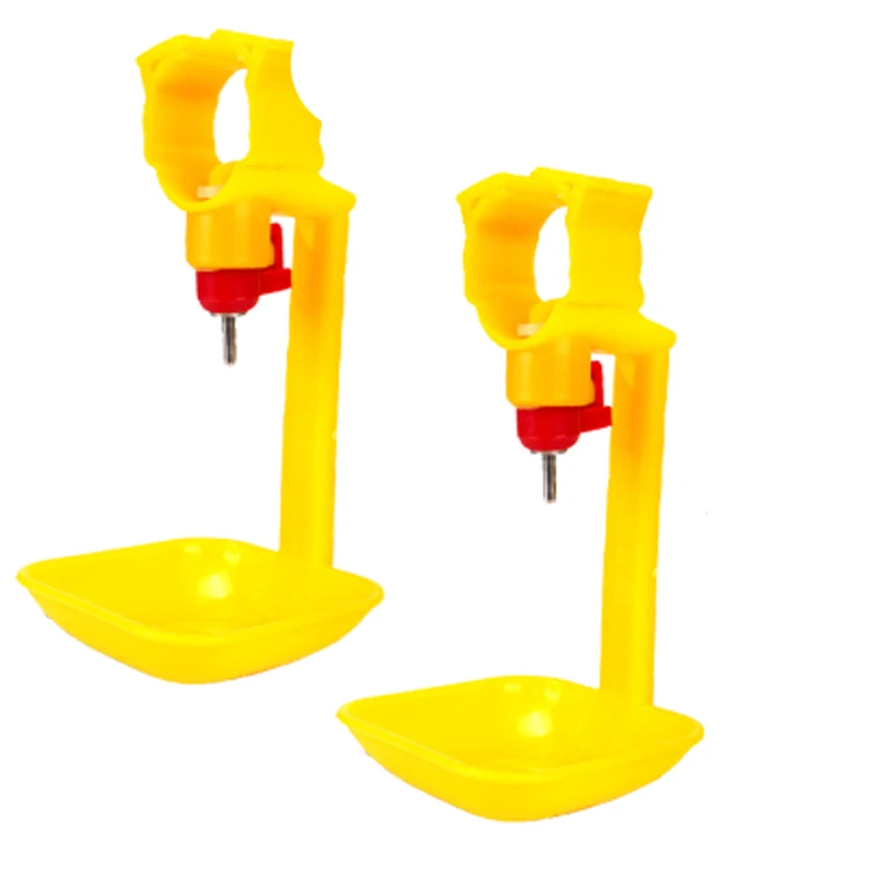 

50 Pcs Chicken Drinker Nipple Cups Automatic Integrated Hanging Cups with 25mm Pipes Ball Nipple Poultry Feeding Waterer Tools