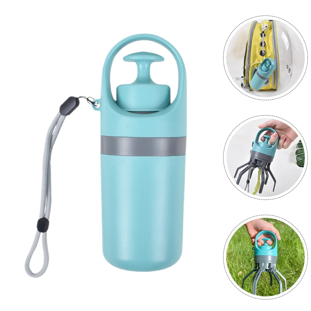 

1 Set of Household Litter Picker Wear-resistant Poop Scooper with Bag Convenient Poop Picker