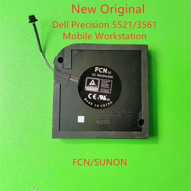 

Новый оригинальный вентилятор охлаждения ЦП для ноутбука Dell Precision 3571 3561 Latitude 5521 EG75070S1-C590-S9A 023.100NS-0001 0K86R6 DC5V
