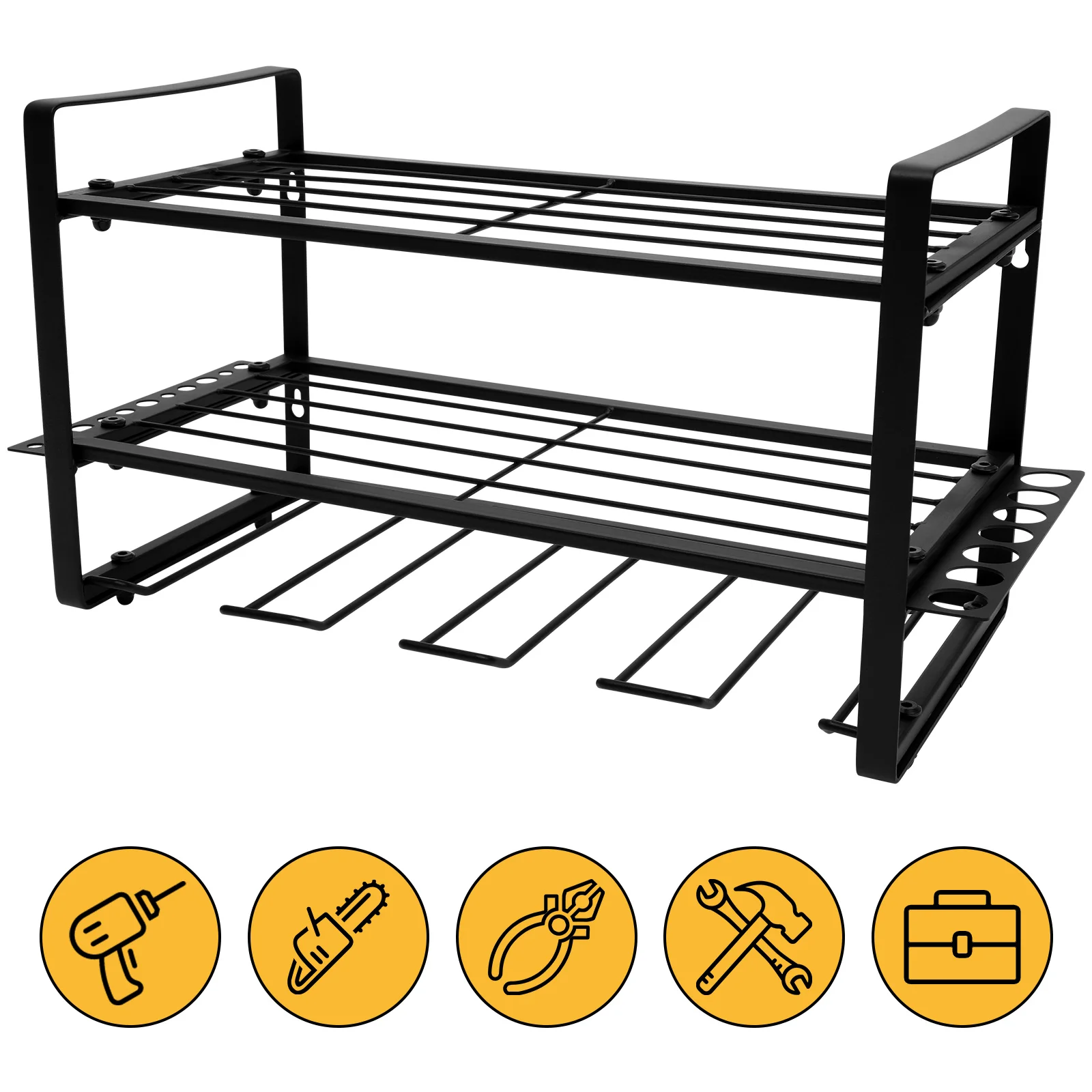 

Tool Room Supplies Tools Shelves Screwdriver Holder Organizer And Storage Electric Drill Rack Garage Wall Mount Carbon Steel