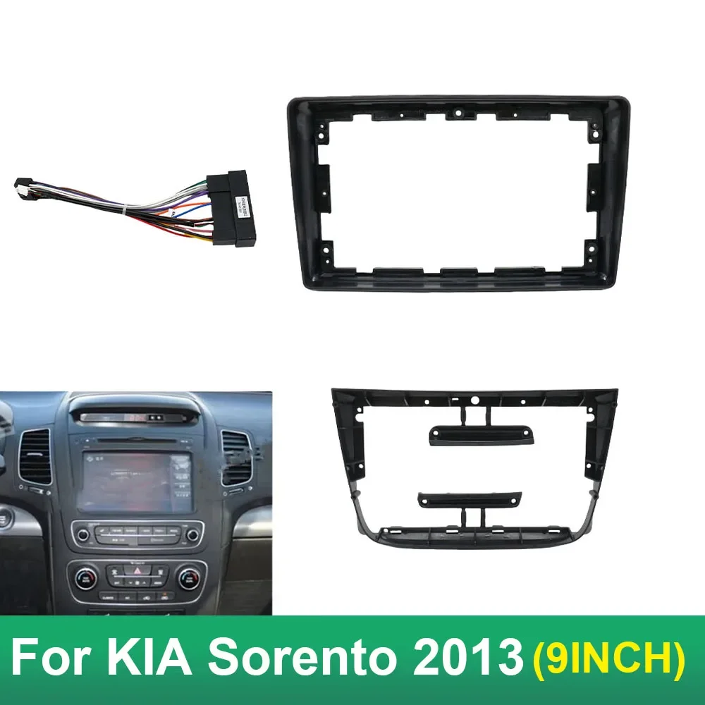 Автомобильный 9-дюймовый адаптер для рамки Kia Sorento 2013 Android радио приборная
