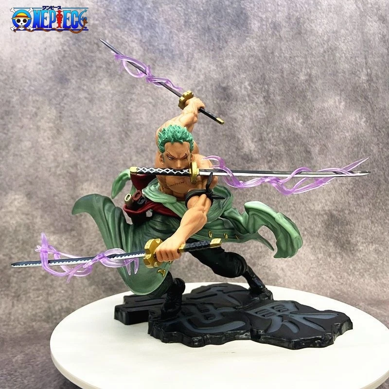 One Piece Three Thousand World Zoro аниме фигурки поп три ножа поток модель украшения