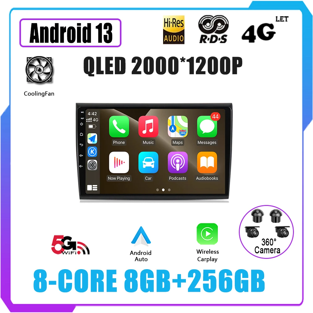 

Android 13 For Fiat Bravo 2007 2008 2009 2010 2011 2012 Car Radio Multimedia Player Navigation GPS DSP Carplay WIFI QLED
