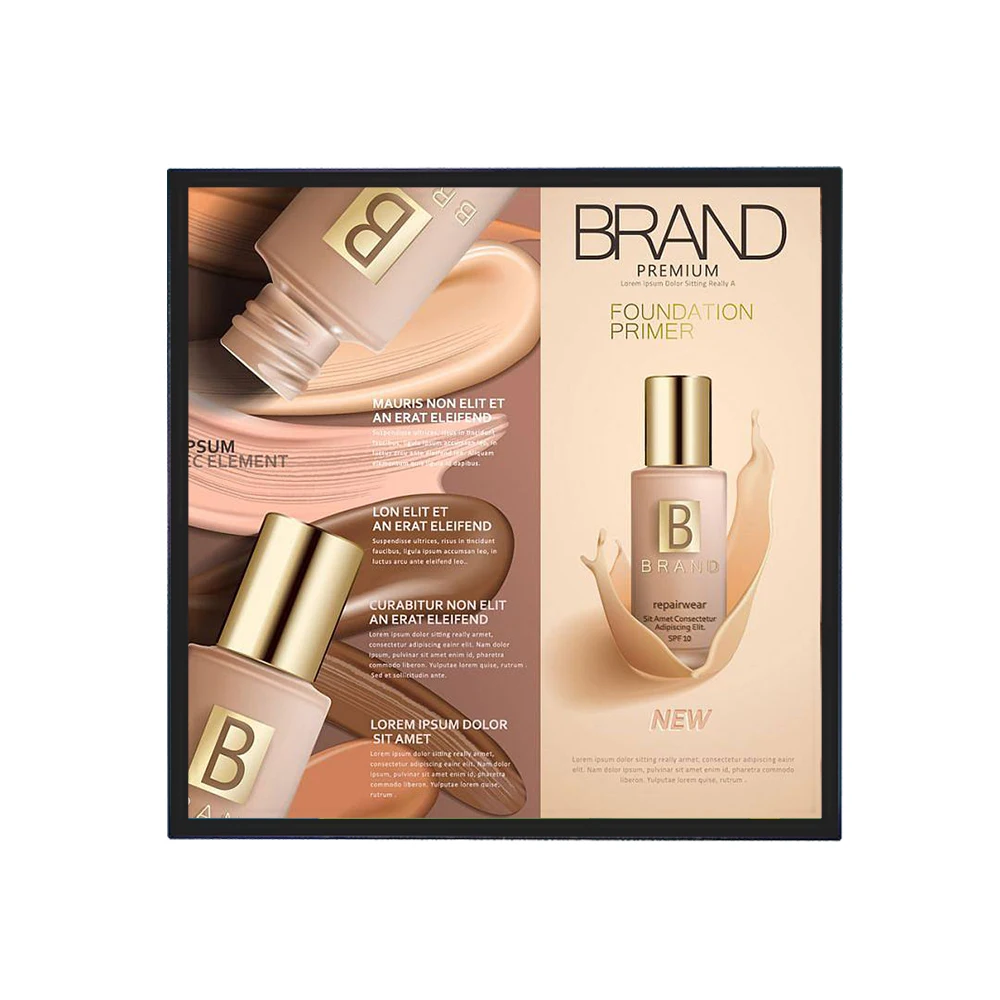 

33 Inch Square Lcd Display Wall Mounted 22 32 44.9 60 Inch Digital Poster Advertising Display