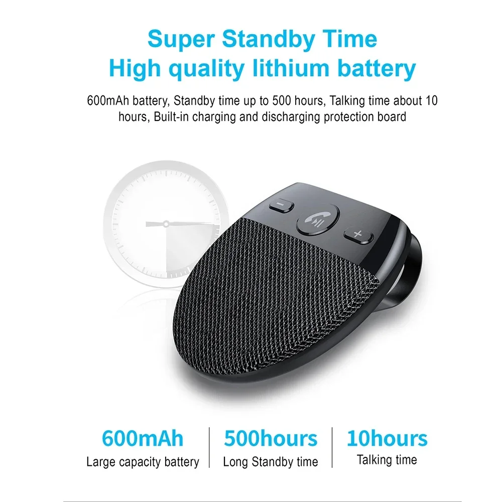 YABA Беспроводные автомобильные Bluetooth-колонки Громкая связь Bluetooth Солнцезащитный