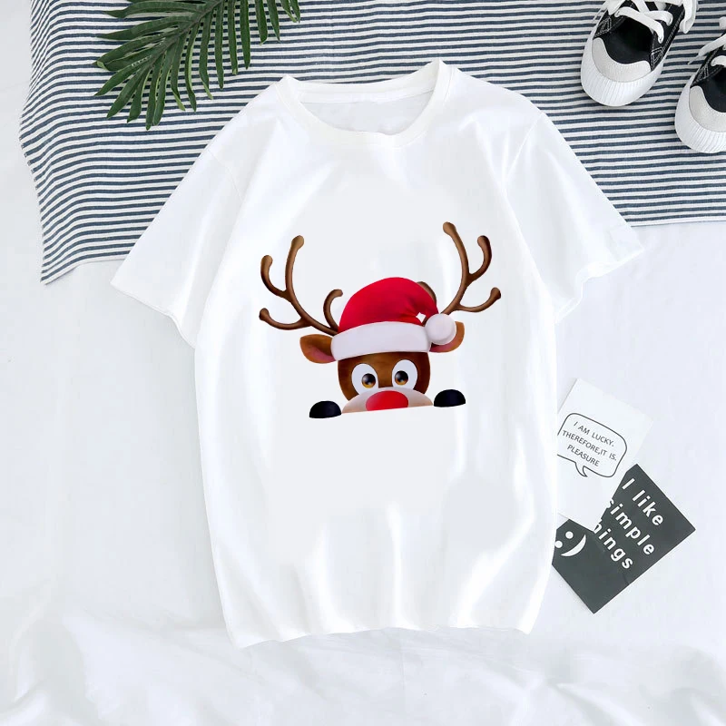 Новогодние подарочные топы леопардовая клетчатая футболка с елкой