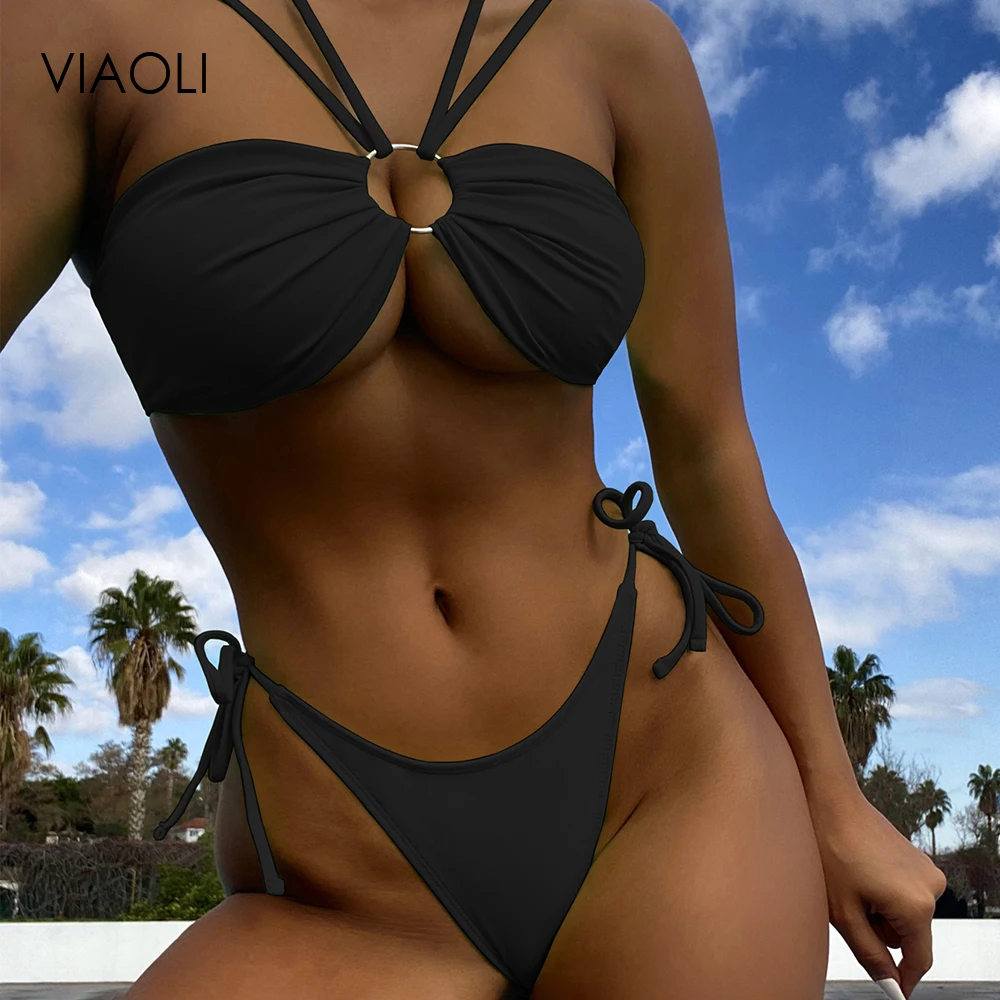 

Sexy Bikini New Women Swimsuit Bra Bikini Set Two Piece Swimwear Bathing Suit Beachwear Lace Up Fashion Bikini Swiming Suit