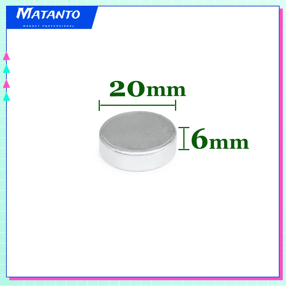 

2/5/10/15/20/30PCS 20x6 Disc Powerful Strong Magnetic Magnets 20mm X 6mm Round Neodymium Magnet N35 Permanent Magnet 20*6 mm