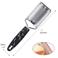 stainless steel curve cheese grater multi purpose kitchen food graters for cheese chocolate butter fruit vegetable pp handle