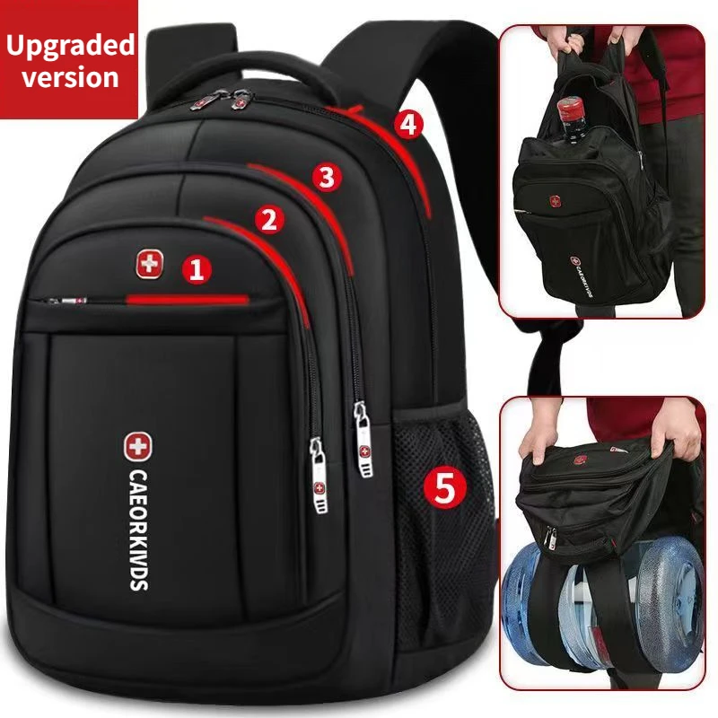 

New men's backpack 16 inch high capacity school backpack USB charging waterproof business travel bag multifunctional laptop bag