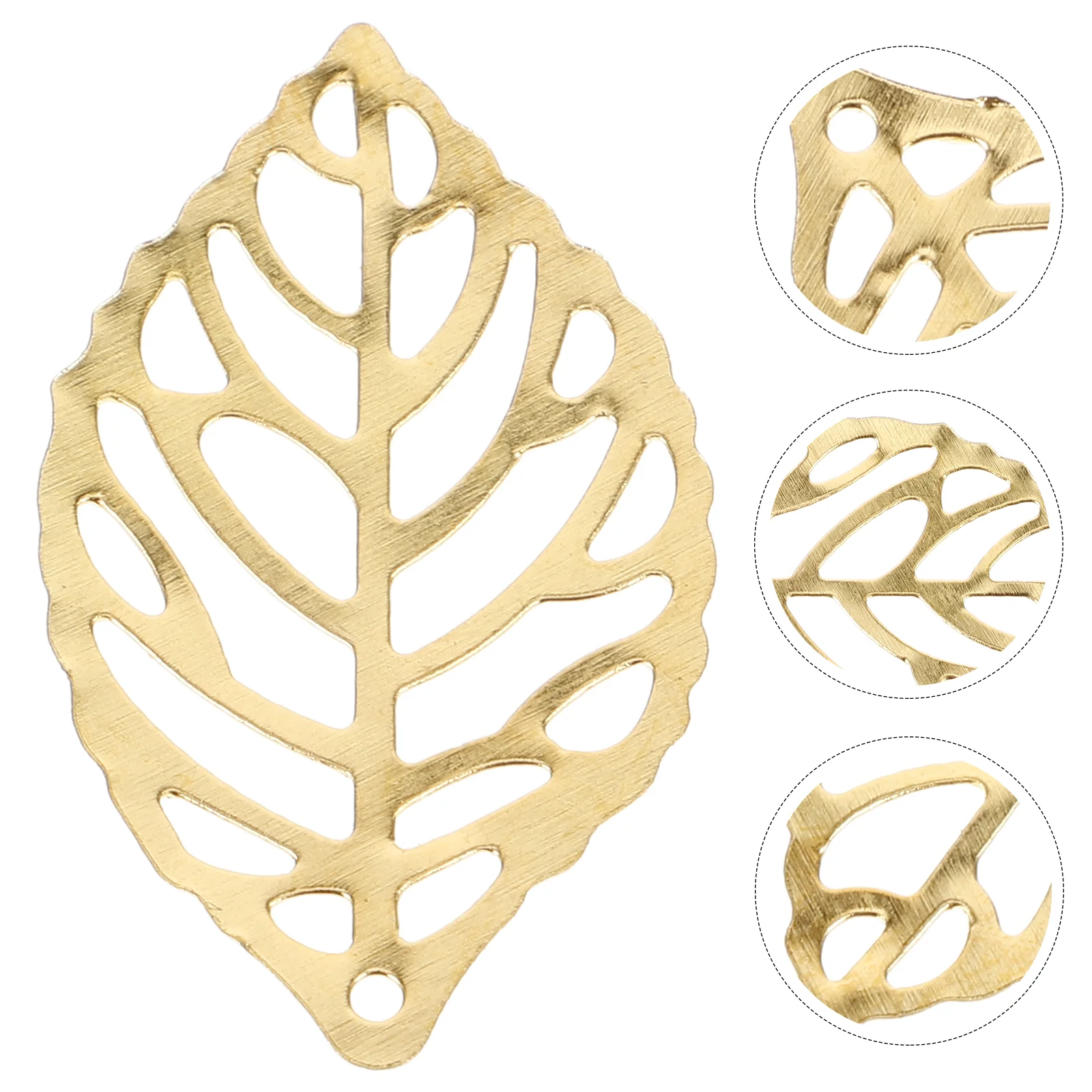 100 шт. кулон в виде листа осенний декор золотые подвески для изготовления