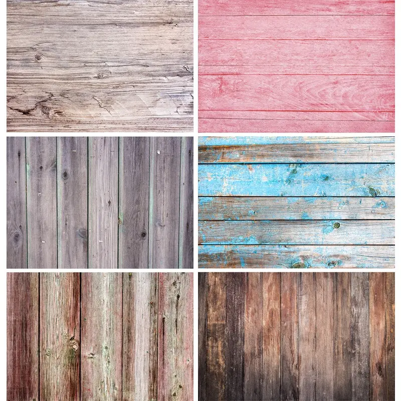 

Vinyl Custom Portrait Cloth Board Texture Photography Background Wooden Planks Floor Photo Backdrops Studio Props 201118REP- 03