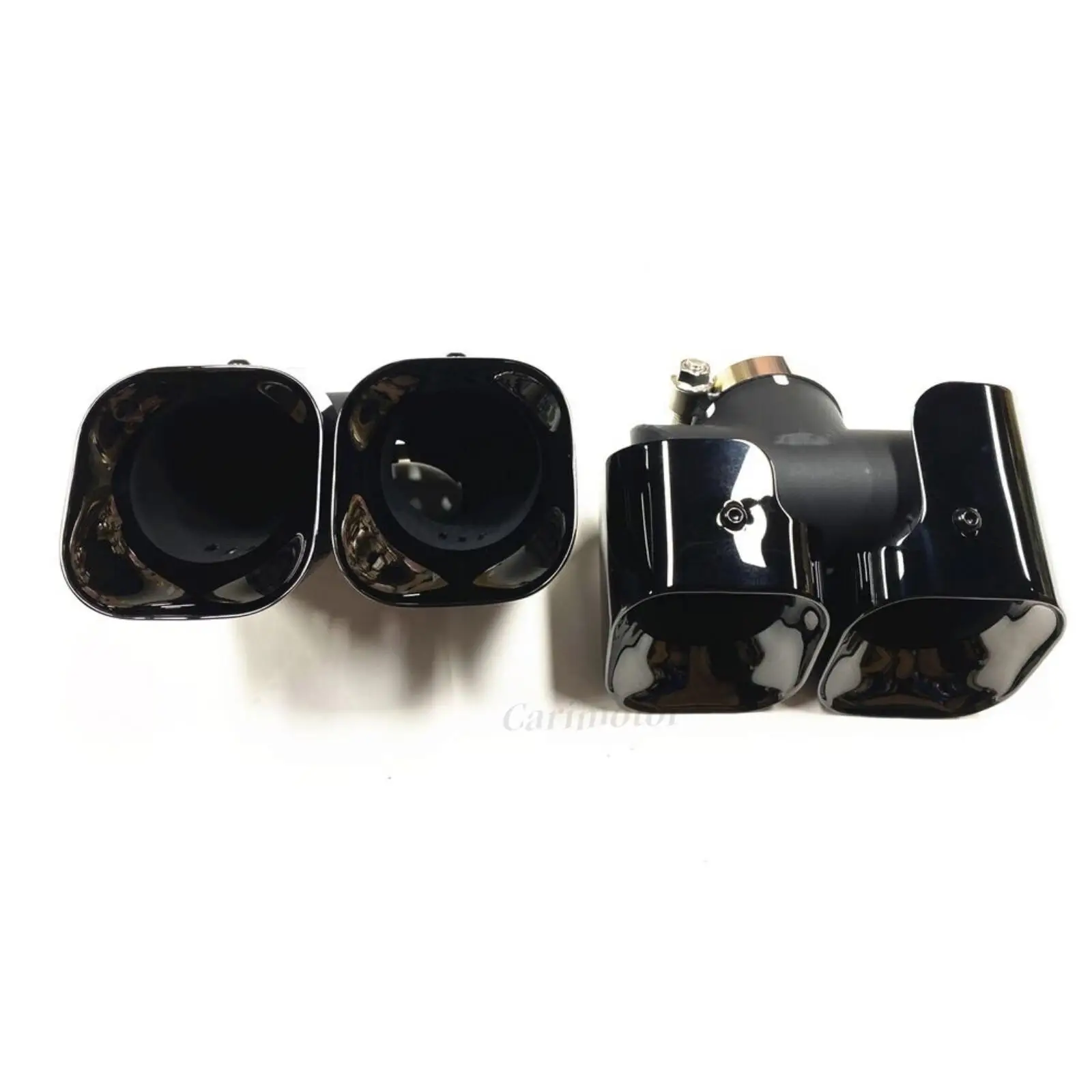 Насадки на задний глушитель автомобиля черные 1 комплект для Land Rover Defender 90 110 2020-2024