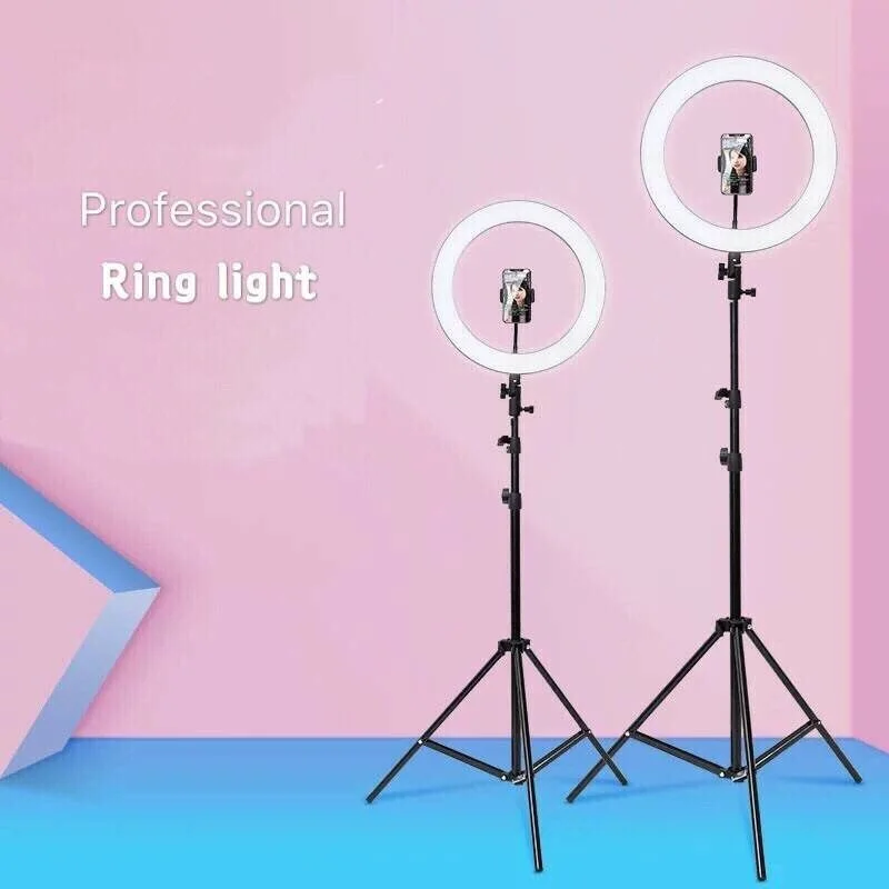 

NEW HSYK 26cm+210cm Tripod Stand selfie LED ring light