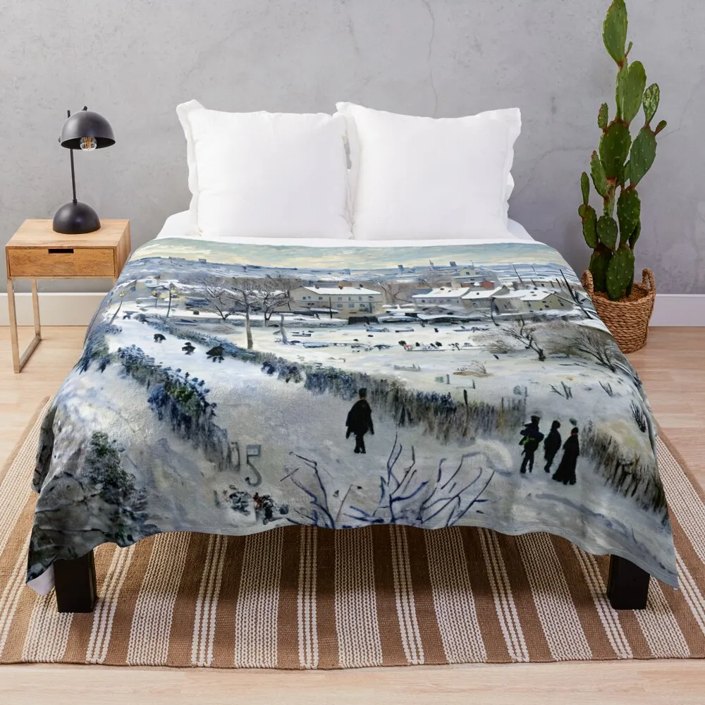 Вид Argenteuil на снегу — тихая атмосфера одеяла ко Дню зимы туристические очень