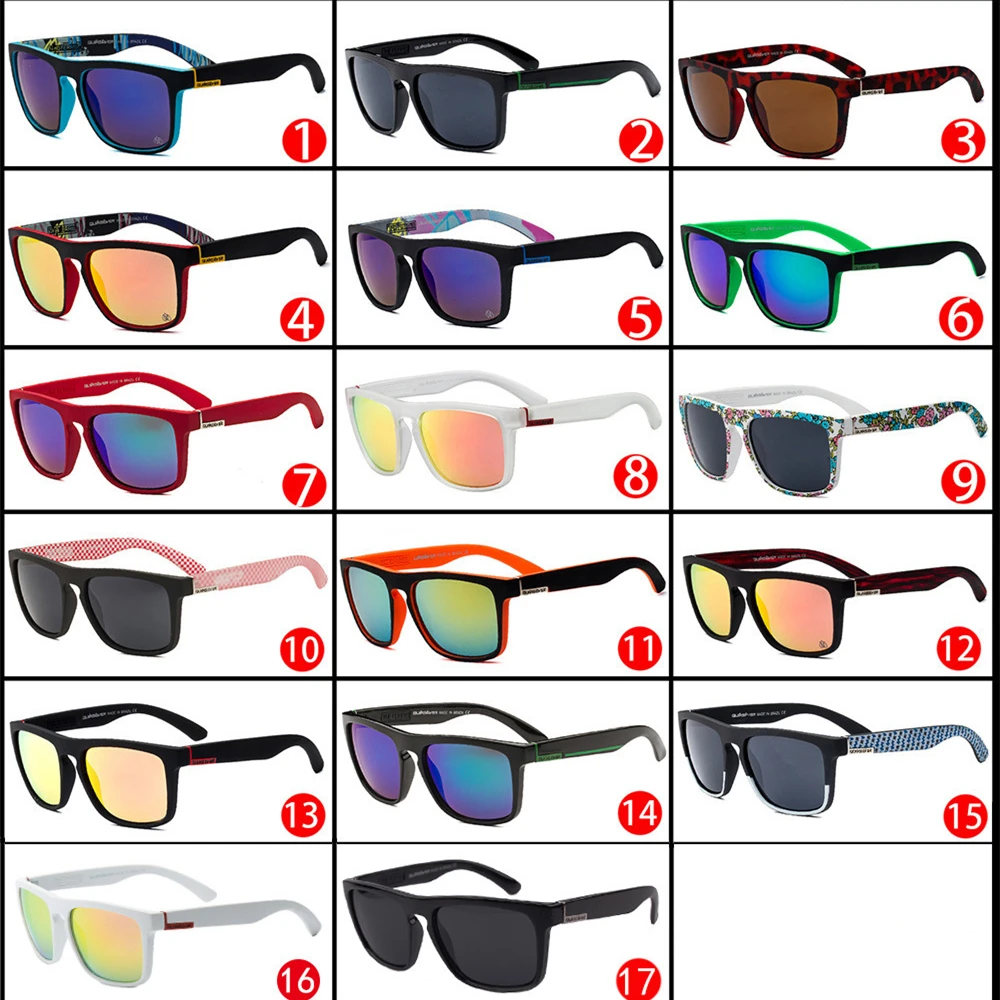 

QS731 Classic Square Sunglasses Men Women Sports Outdoor Beach Fishing Sun Glasses UV400