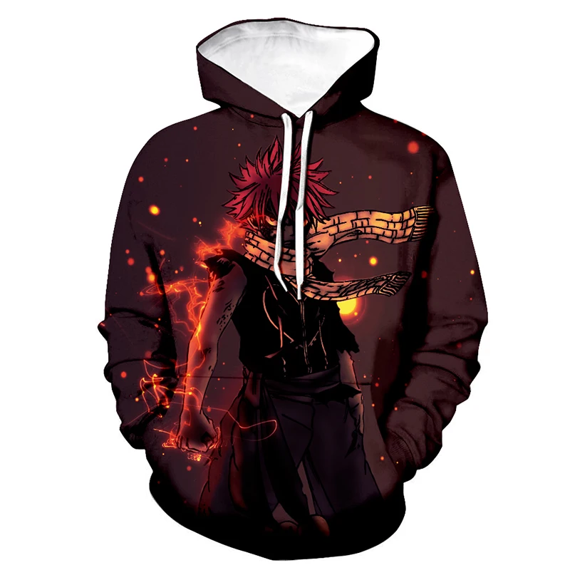 

Fashion Hoodies 3D Print Fairy Tail Hoodie Men Casual Anime Streetwear Sweatshirt Pullover