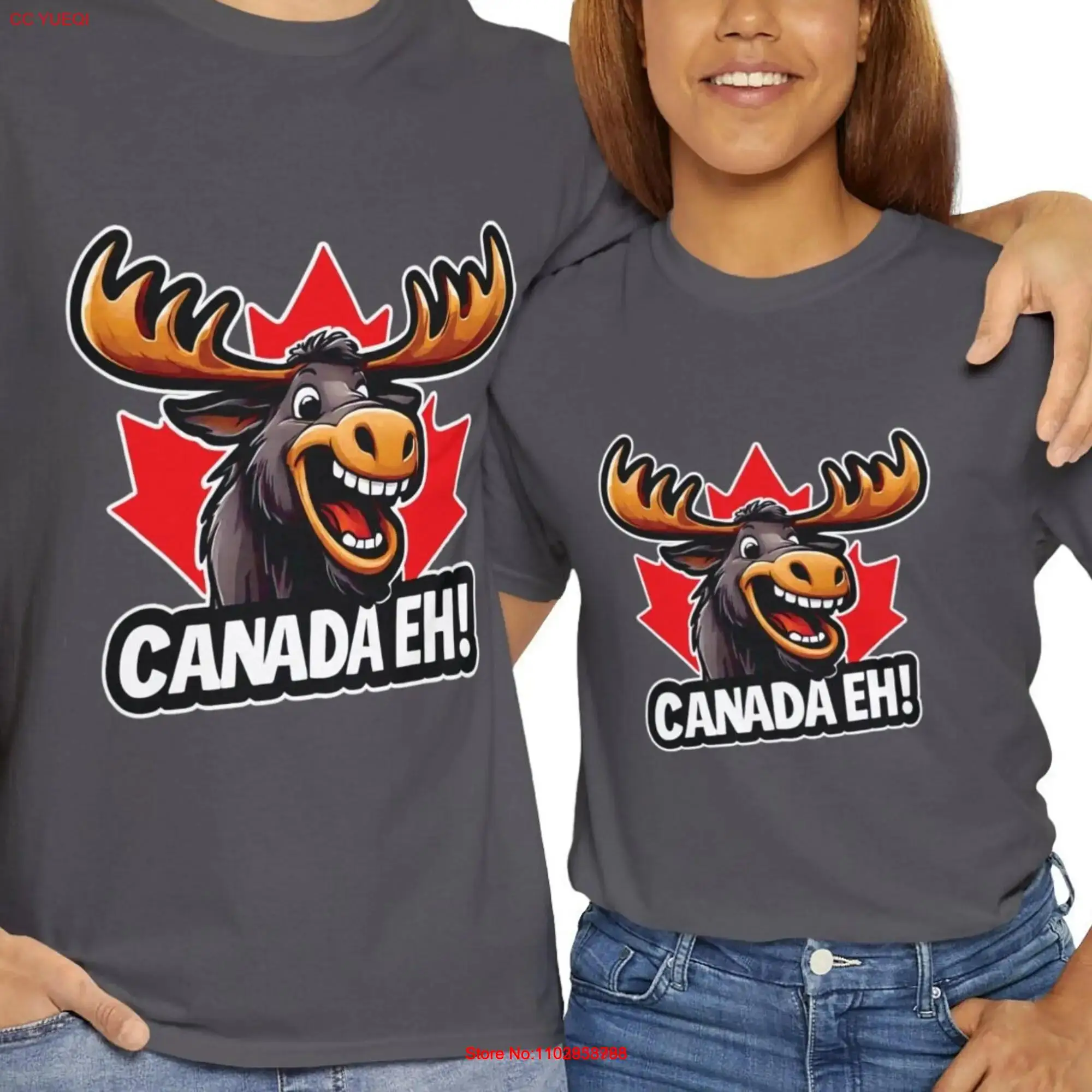 Футболка Canada Eh Moose Funny Great Canadian s Proud to Be Pride с длинными или короткими рукавами