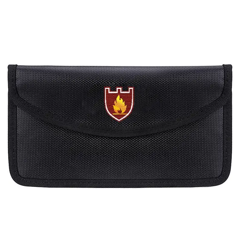 

GPS RFID Fireproof Money Document File Bag Pouch Cash Bank Cards Passport Valuables Organizer Holder Safe Storage