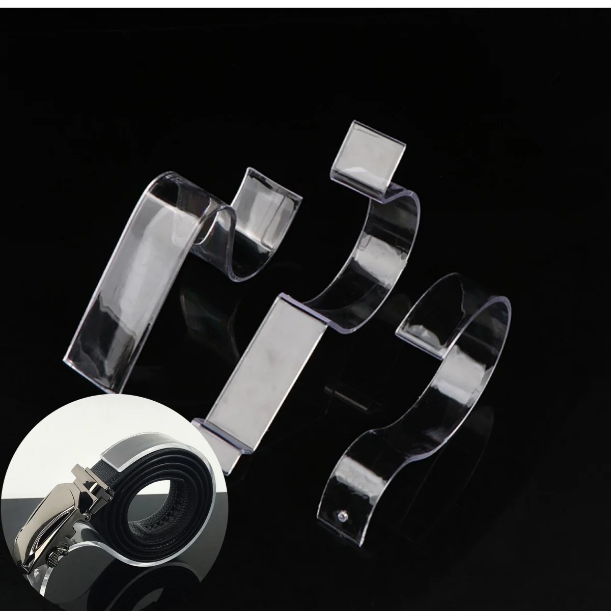 

Модные бутики, реквизиты для демонстрации ремней, акриловые подставки для демонстрации ремней, Настольная Кожаная подставка для пояса