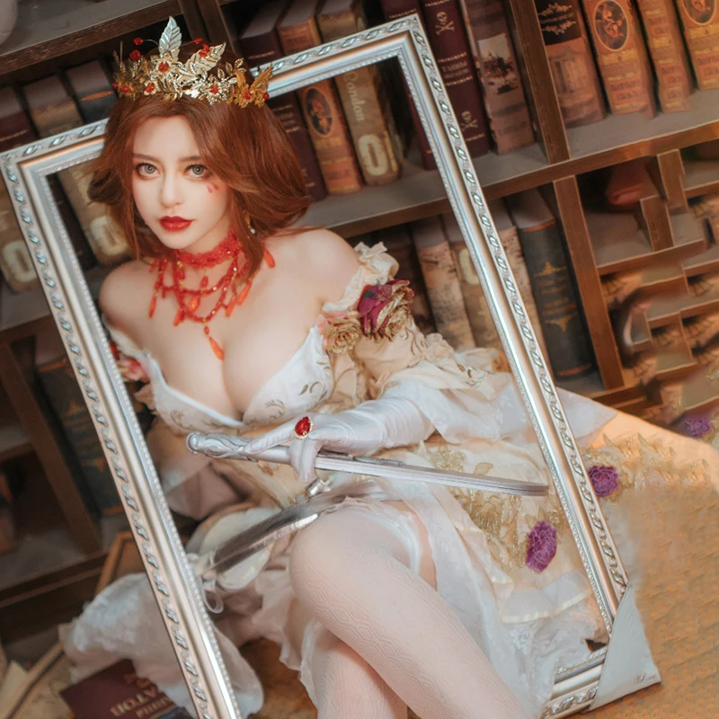 Костюмы для косплея мадам красного цвета с идентификацией V миссис Марии