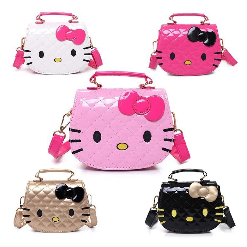 

Kawaii Sanrios аниме HelloKittyss сумка через плечо сумка-мессенджер KT Cat модная Милая принцесса сумка маленький рюкзак подарки