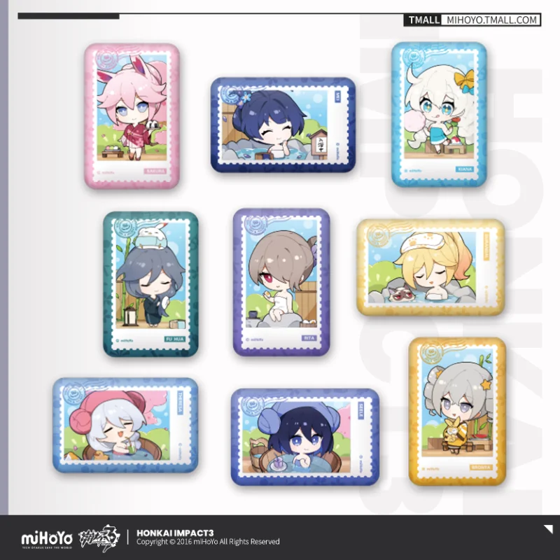 

Anime Game Honkai Impact 3 Spa Holiday Kiana Kawaii Cosplay Metal Brooch Badge Pendant Souvenir Decoration Bag Button Pins Gifts