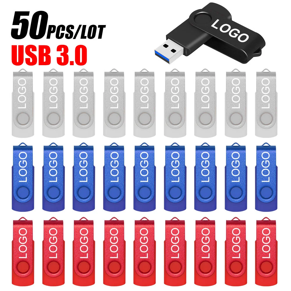 Флеш-накопитель USB 3 0 объемом 64 ГБ/8 ГБ/16 ГБ/32 ГБ 50 шт./партия