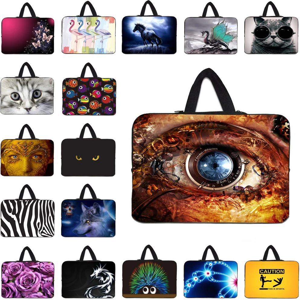 

Waterproof Neoprene 10 10.1 11.6 13.3 14 15.4 15.6 17 Laptop Handle Carry Bag Case Cover Pouch Case For Macbook Air Pro Notebook