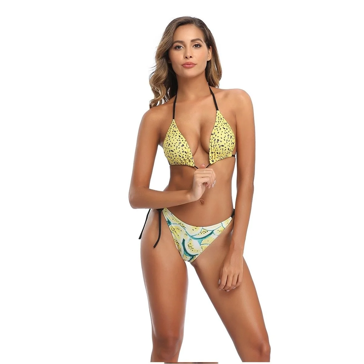 

Summer Female 2023 Sense Print Split Fashion Bikini