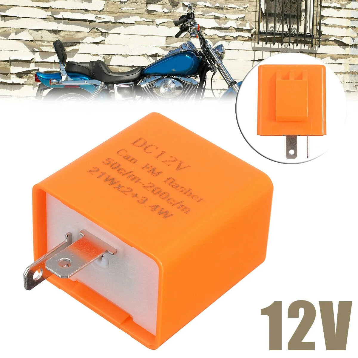 

Горячая Распродажа LED Flasher Relay для мотоцикла, мотоцикла, 2 штырька, аксессуары для замены