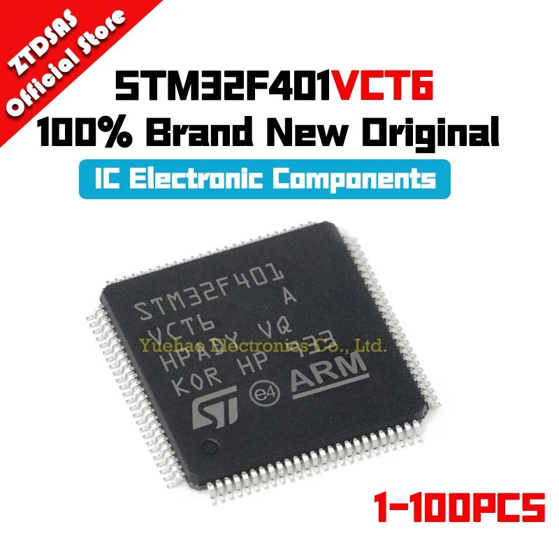 1-100Pcs STM32F401VCT6 STM32F401VC STM32F401 STM32F STM32 STM IC MCU LQFP-100 Chipset