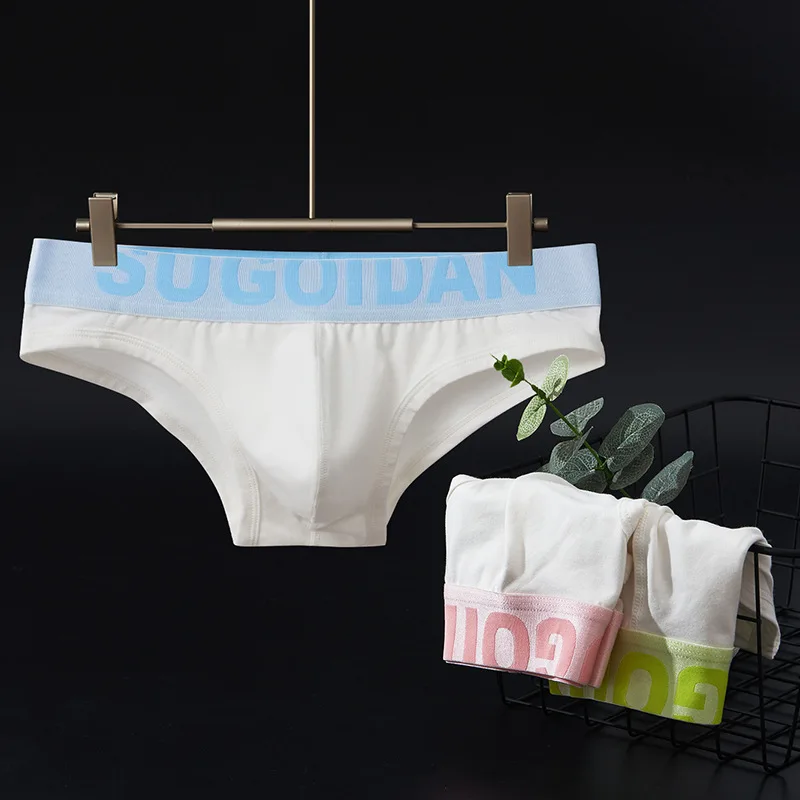 

Men's underwear Low waist sports youth Briefs 3PCS