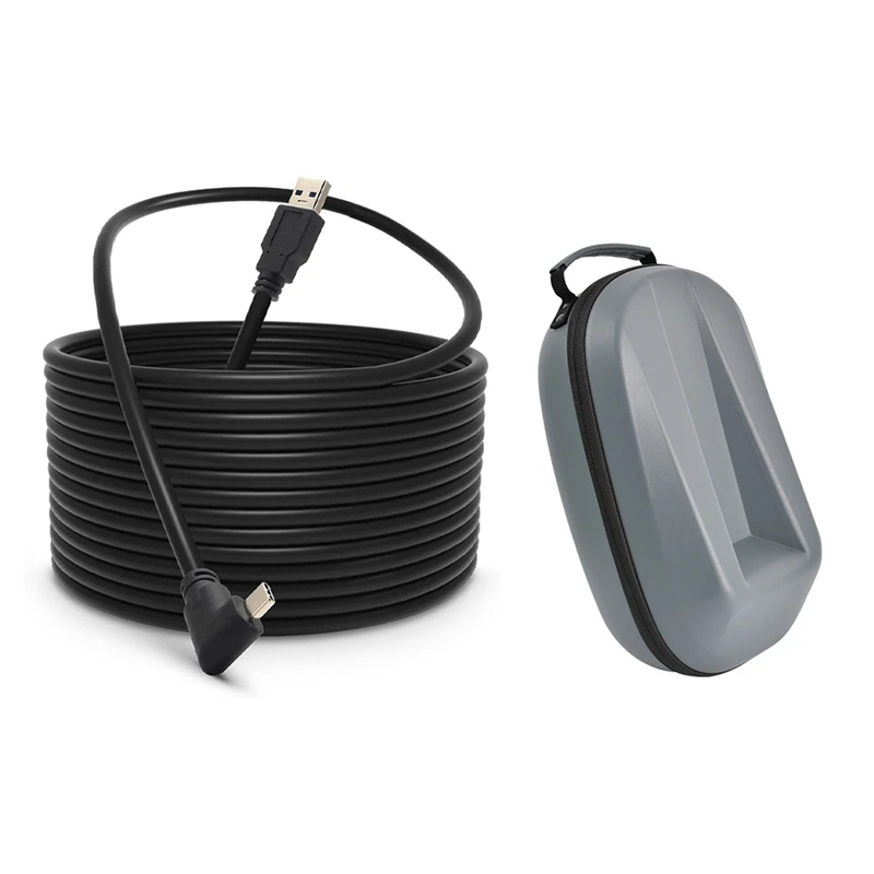 

Fast Charging And PC Data Transfer USB C 3.2 Gen1 Cable With For Oculus Quest 2 Storage Box Protable Protective Bag